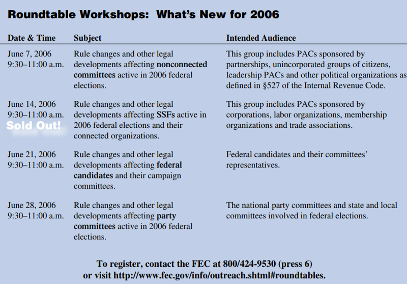 What&#x27;s New in the 2006 Roundtables