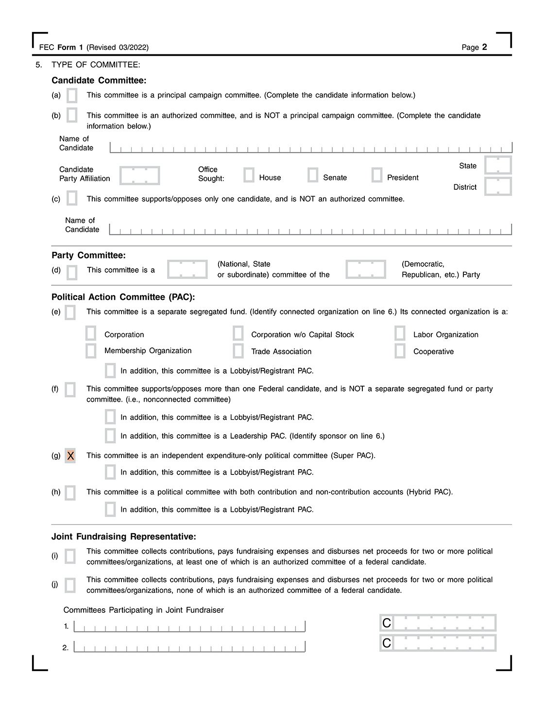 Super PAC Registration_Form 1_Page 2